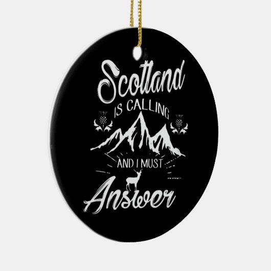 SCOTLAND RUFT KERAMIK ORNAMENT (Rechts)