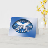 Scotland Rugby Ball Karte (Gelbe Blume)
