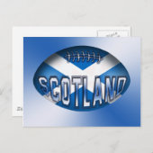 Scotland Rugby Ball Postkarte (Vorne/Hinten)