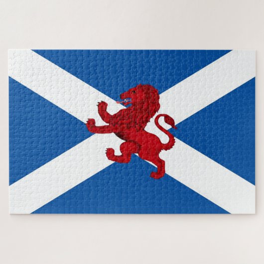 Scotland Saint Andrew's flag/Rampant Lion 1014 Puzzle (Horizontal)