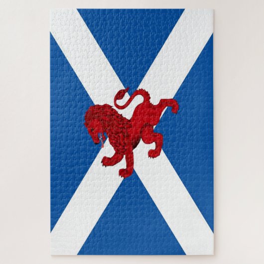 Scotland Saint Andrew's flag/Rampant Lion 1014 Puzzle (Vertikal)