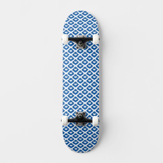 Scotland Scotland Flag Colors Hearts Pattern Skateboard (Vorderseite)
