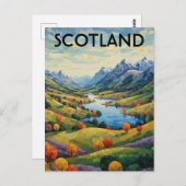 Scotland Scottish Highlands Travel Postkarte (Vorne/Hinten)