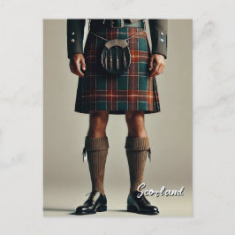 Scotland Scottish Kilt Postkarte