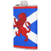 Scotland Scottish Rampant lion, Saint Andrews Fahn Flachmann (Links)
