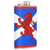 Scotland Scottish Rampant lion, Saint Andrews Fahn Flachmann (Rechts)