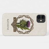 Scotland Scottish Thistle Celtic Knots Name Case-Mate iPhone Hülle (Rückseite (Horizontal))