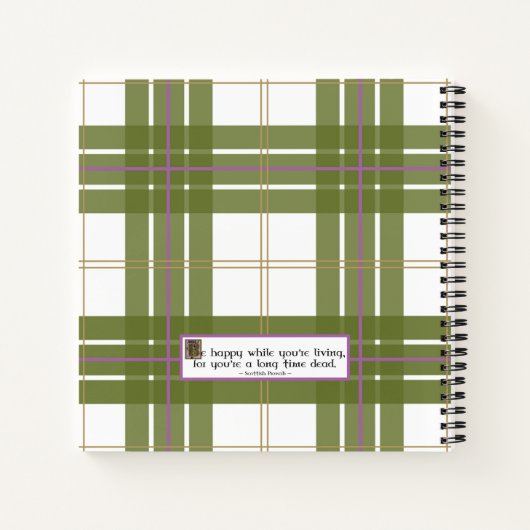 Scotland Scottish Thistle Celtic Knots Notizblock (Rückseite)