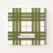 Scotland Scottish Thistle Gold Celtic Knots Notizblock (Rückseite)