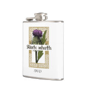 Scotland Scottish Thistle und Schotten Gaelic Toas Flachmann (Links)