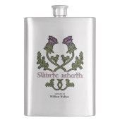 Scotland Scottish Thistle und Schotten Gaelic Toas Flachmann (Vorderseite)
