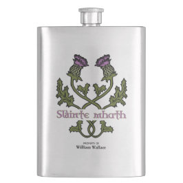 Scotland Scottish Thistle und Schotten Gaelic Toas Flachmann