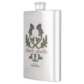 Scotland Scottish Thistle und Schotten Gaelic Toas Flachmann (Links)