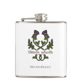 Scotland Scottish Thistle und Schotten Gaelic Toas Flachmann (Vorderseite)