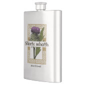 Scotland Scottish Thistle und Schotten Gaelic Toas Flachmann (Links)