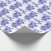 Scotland Silhouette Word Art Geschenkpapier (Ecke)