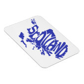 Scotland Silhouette Word Art Magnet (Rechte Seite)