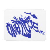 Scotland Silhouette Word Art Magnet (Horizontal)