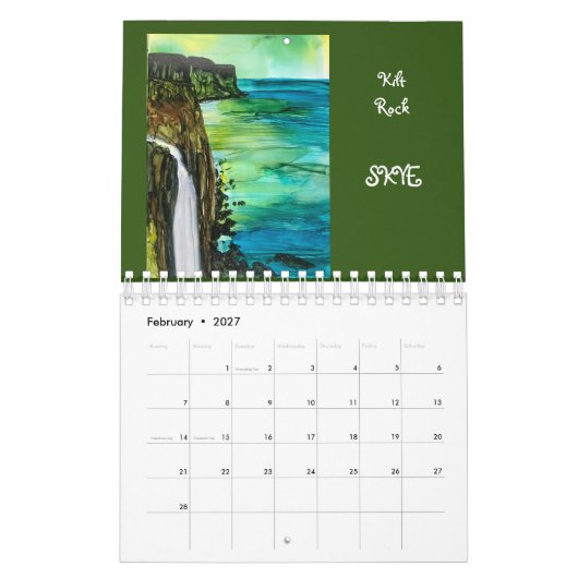 Scotland Skye - Kalender der originalen Bilder (Feb 2027)