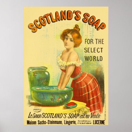 Scotland Soap Vintage Werbung Poster (Vorne)