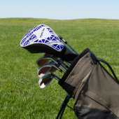Scotland St Andrew's Cross Flag, der Ihren Namen v Golf Headcover (In SItu)