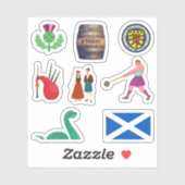 Scotland Stickers Aufkleber (Blatt)