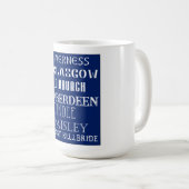 Scotland Subway Word Art Kaffeetasse (VorderseiteRechts)