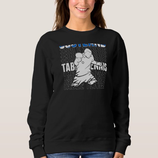 Scotland Table Tennis Support Scottish Ping Pong Sweatshirt (Vorderseite)