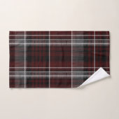 Scotland Tartan Burgundy Gray Celtic Kariert Badhandtuch Set (Handtuch)
