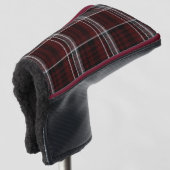 Scotland Tartan Burgundy Gray Celtic Kariert Golf Headcover (3/4 Vorderseite)