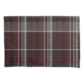 Scotland Tartan Burgundy Gray Celtic Kariert Kissenbezug (Vorderseite-Links)