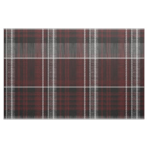 Scotland Tartan Burgundy Gray Celtic Kariert Stoff