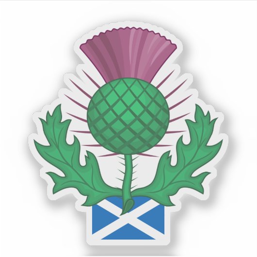 Scotland Thistle Aufkleber (Vorderseite)