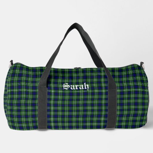 Scotland Tweedside District Tartan Personalisiert Duffle Bag (Vorderseite)