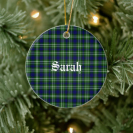 Scotland Tweedside District Tartan Personalisiert Keramik Ornament