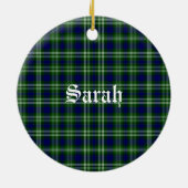 Scotland Tweedside District Tartan Personalisiert Keramik Ornament (Hinten)