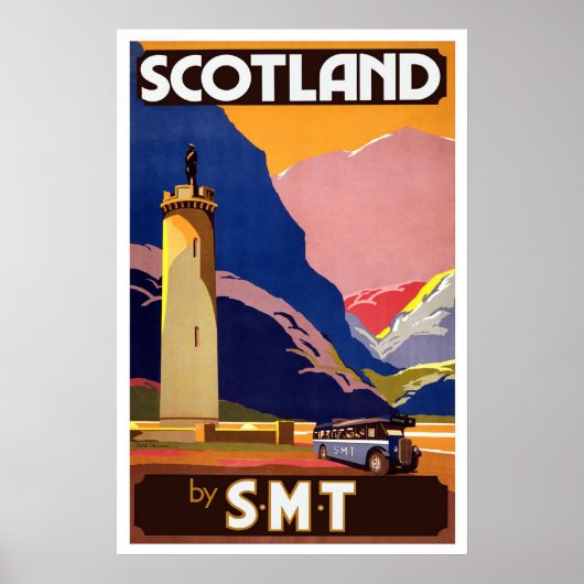 Scotland Vintage Travel Poster (Vorne)