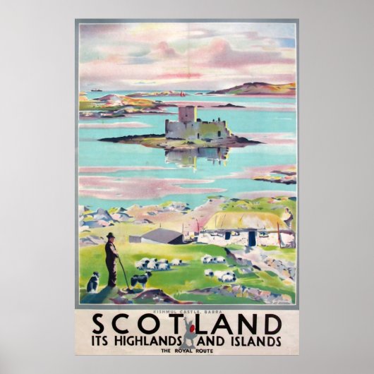 Scotland vintage travel poster (Vorne)