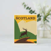 Scotland Vintage Travel Poster Postkarte (Stehend Vorderseite)