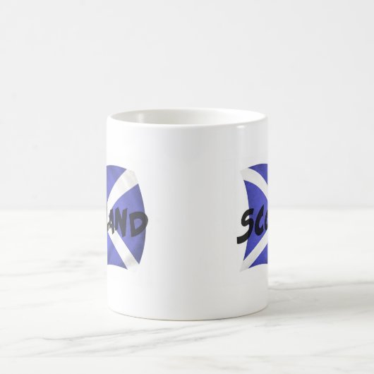 Scotland Wavy Flag Kaffeetasse (Mittel)