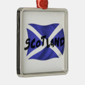 Scotland Wavy Flag Ornament Aus Metall (Rechts)