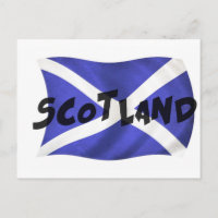 Scotland Wavy Flag