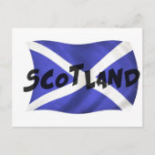 Scotland Wavy Flag Postkarte (Vorderseite)