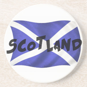 Scotland Wavy Flag Untersetzer