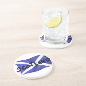 Scotland Wavy Flag Untersetzer (Seite)