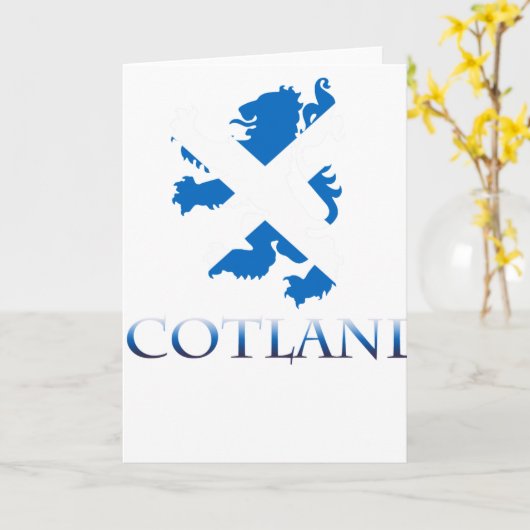 SCOTLAND WITH KARTE (Gelbe Blume)