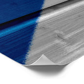 Scotland Woodplank Poster (Ecke)