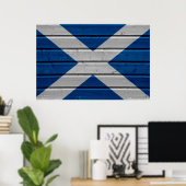 Scotland Woodplank Poster (Heimbüro)