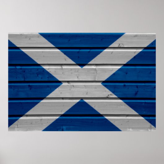 Scotland Woodplank Poster (Vorne)