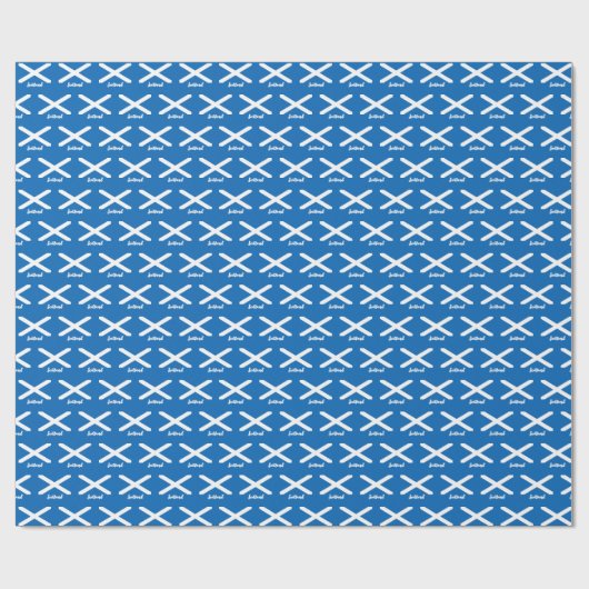 Scotland Wrapping Paper, Scottish Flag patriotic Geschenkpapier (Flach)